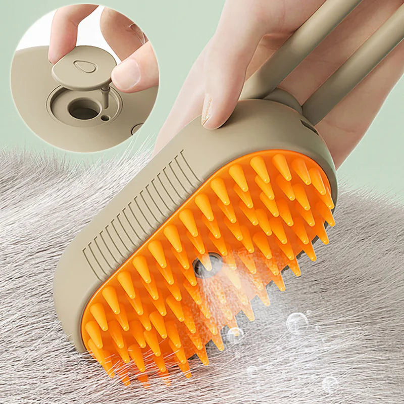 3-in-1 Pet Vapor Grooming Brush