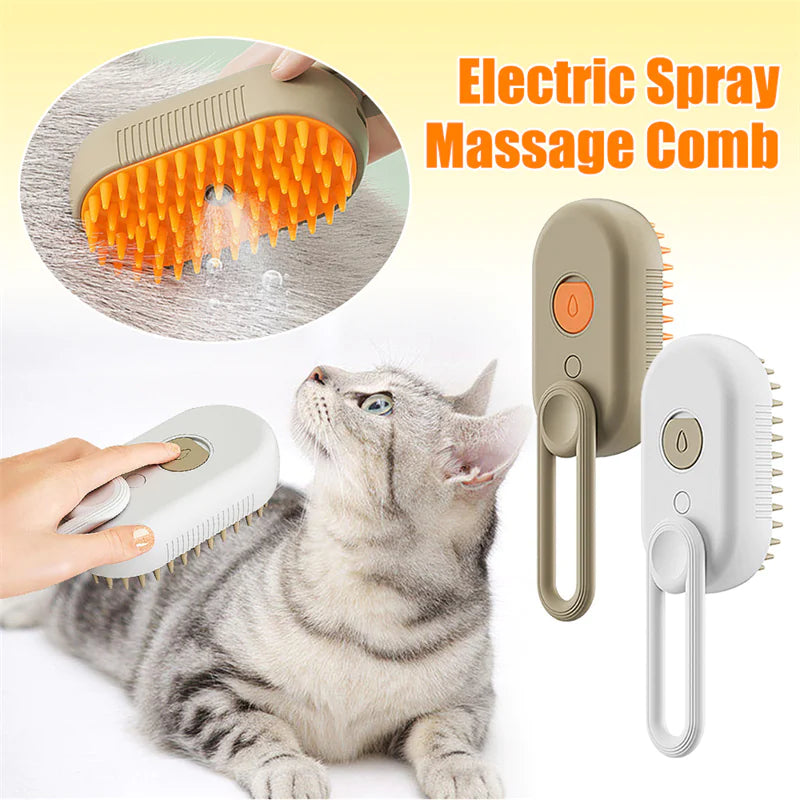 3-in-1 Pet Vapor Grooming Brush
